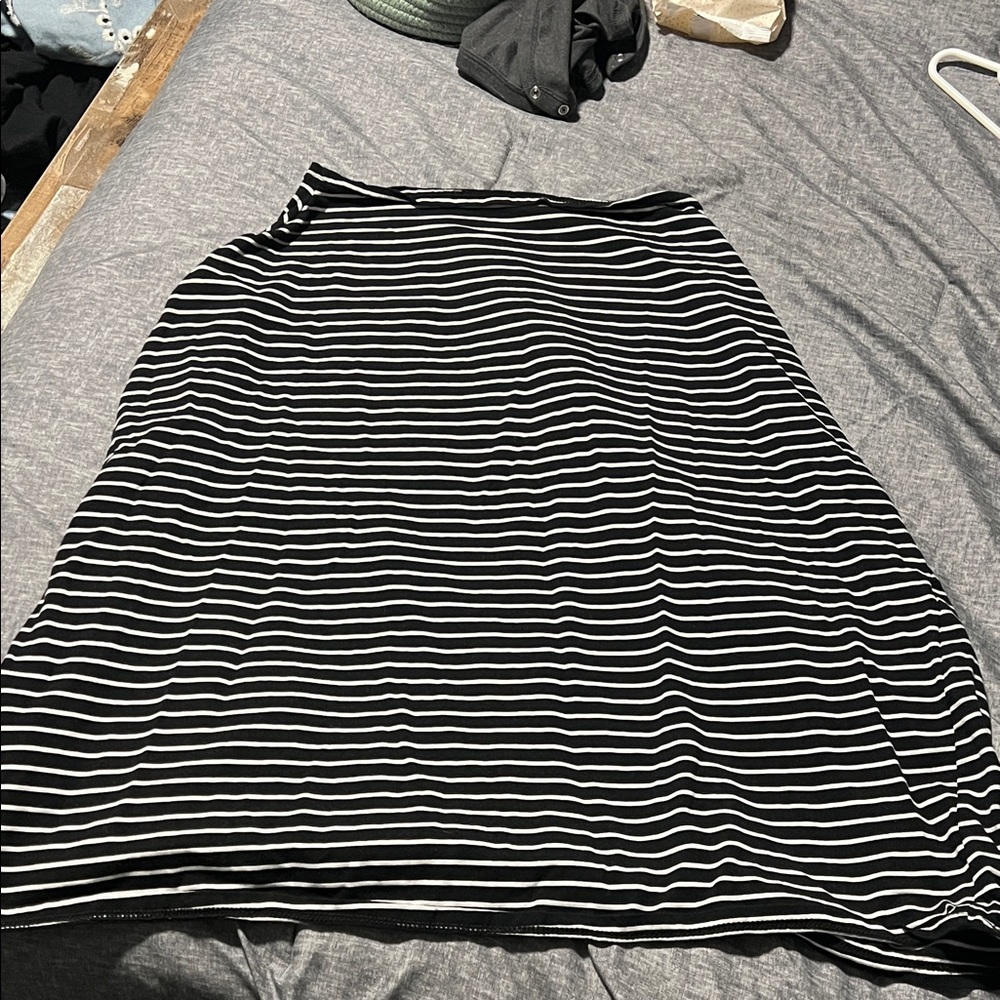 Black and white stripped car seat cover/nursing cover